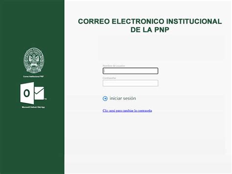 correo institucional pnp.